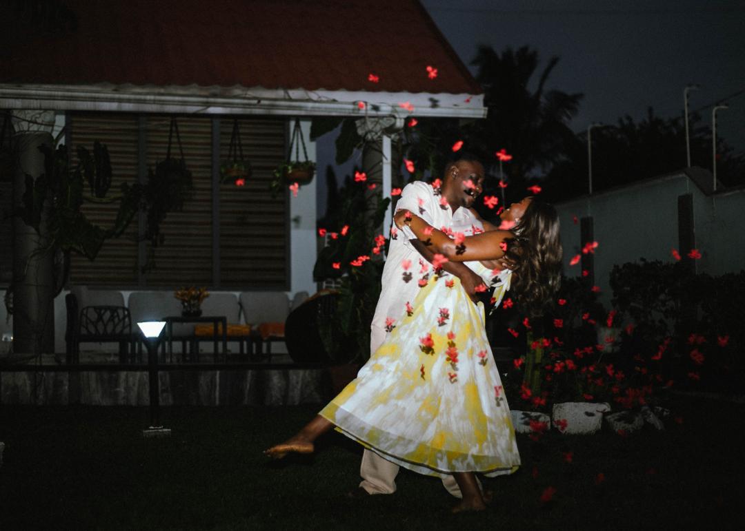 Isaac and Prilly dancing